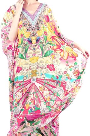 Craft Trade Kaftan for Women Stylish Long Kaftan Maxi and Nighty Dresses for Women
