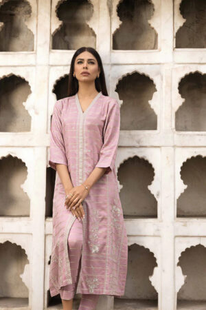 2 Piece – Embroidered Suit – KFE23-57
