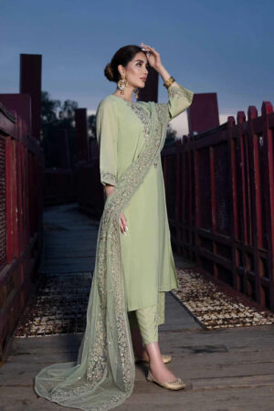 3 Piece – Embroidered Suit – KFE23-67