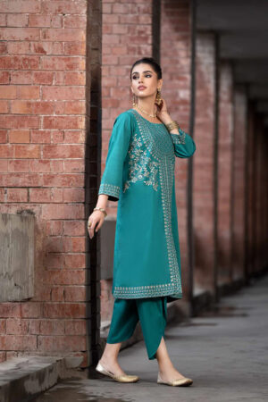 2 Piece – Embroidered Suit – KFE23-93