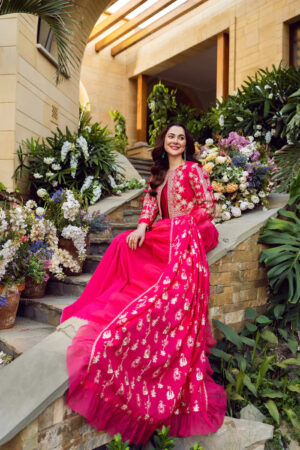 3 Piece – Printed Embroidered Suit – 42301292