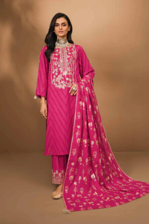 3 Piece – Printed Embroidered Suit – 42301292